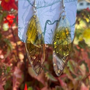 Yellow Butterfly wing dangles
